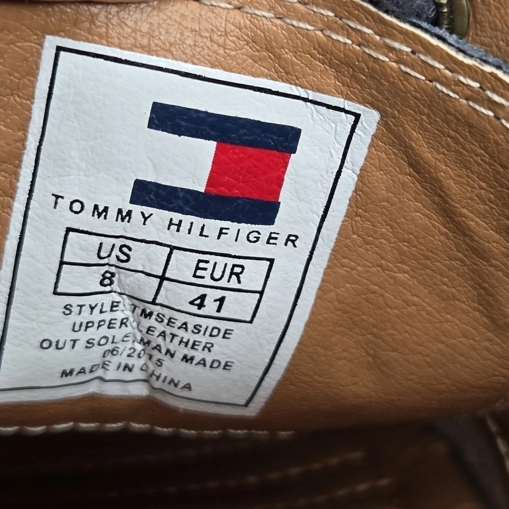 Tommy Hilfiger Men's Gray Seaside Leather Suede Shoes Size 8